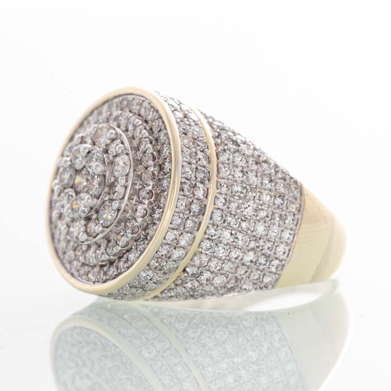 Luka diamond ring in 10k yellow gold.